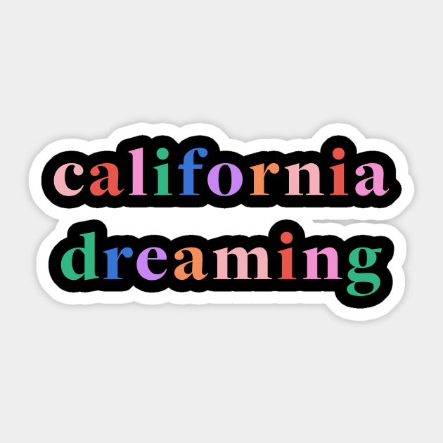 california dreaming Sticker by hellojodes